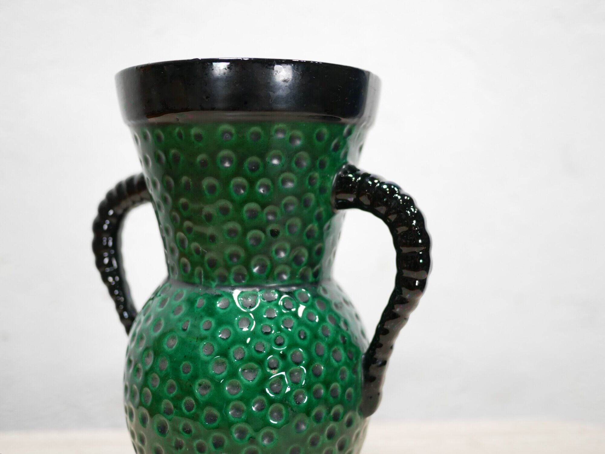 Vintage ceramic vase by Blanche Letalle for the Saint Clément factory