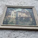 Oil on panel signed Simone Lalanne Bascle