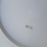 10 white flat plates Limoges