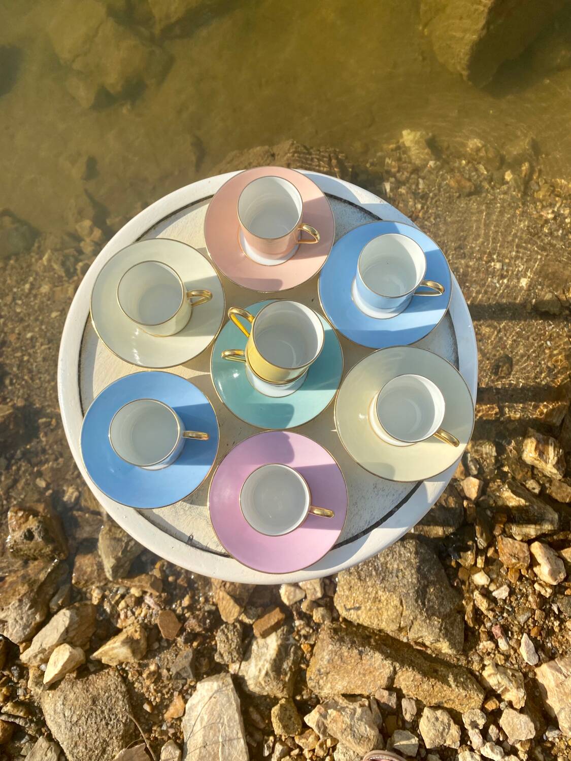 Raynaud et Co multicolor coffee cup set