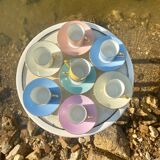 Raynaud et Co multicolor coffee cup set