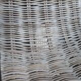 Iron and wicker bird cage