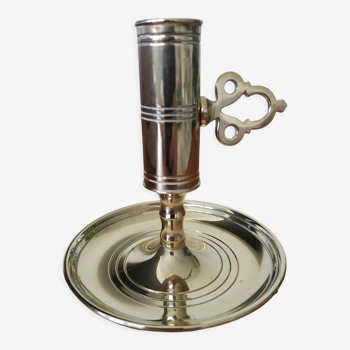 Scandinavian Malm brass candle holder