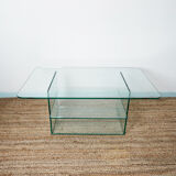 Glass coffee table