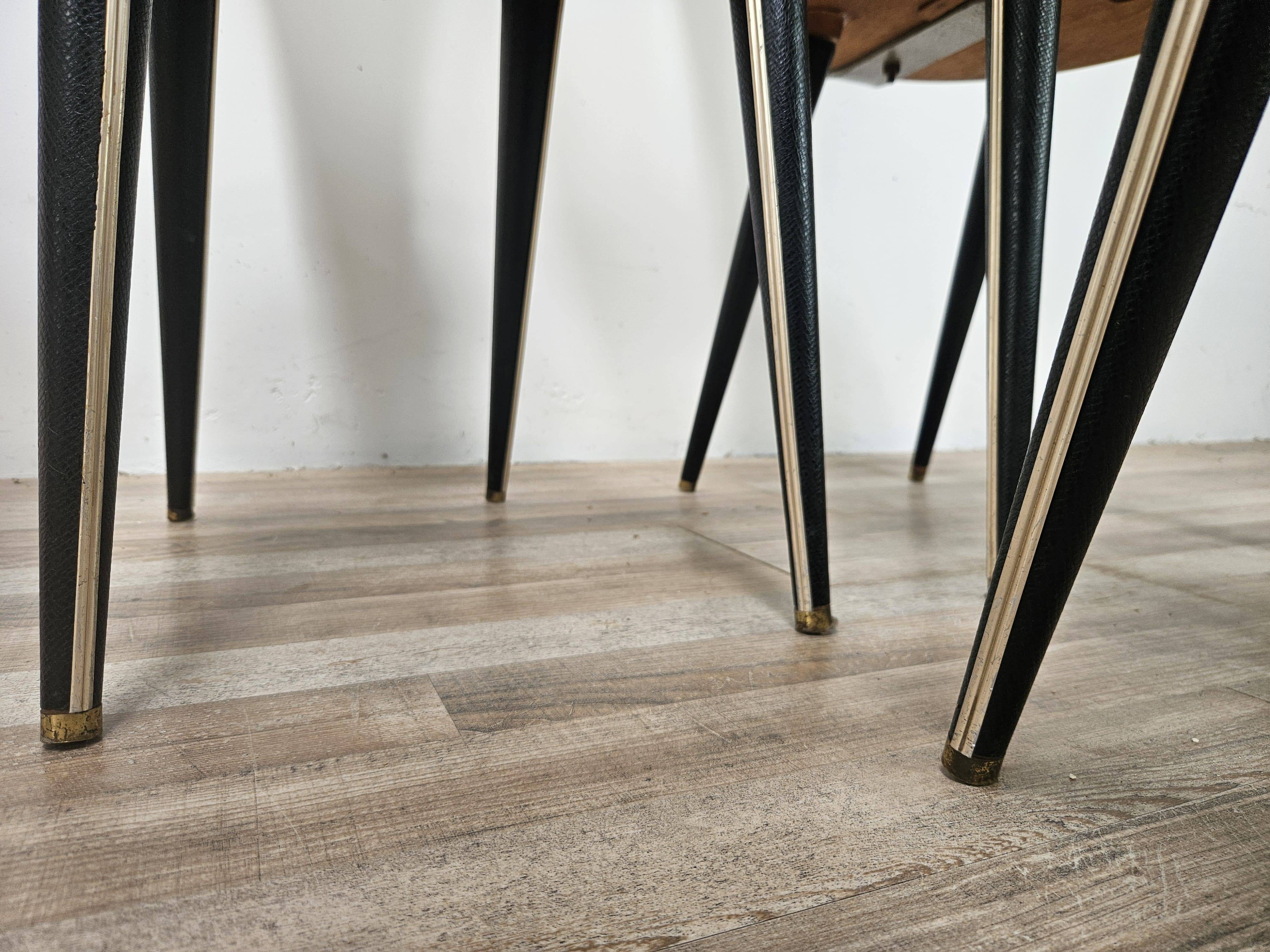 Set of Six Mid-Century Modern Dining Chairs by Umberto Mascagni