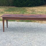 19th century farmhouse table with spindle legs, 225cm