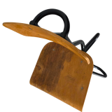 Vintage wooden and metal swivel workshop chair - Restoration project