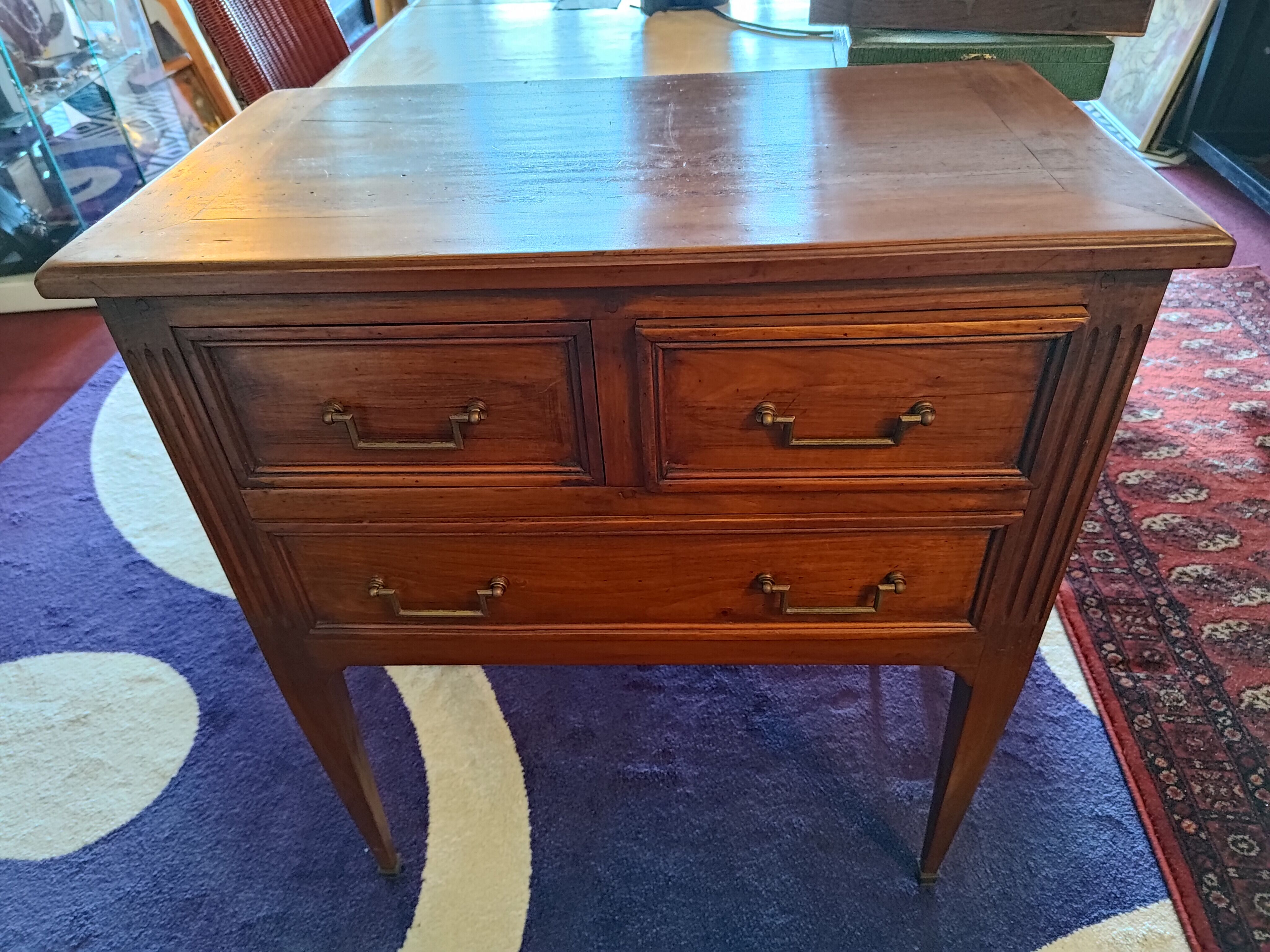 Louis XVI style jumping chest of drawers
