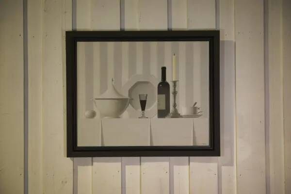 Oil painting still life The Glass of Wine by Nicolas Watine 1980