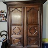 Louis XIV solid walnut wardrobe