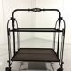 Brutalist wrought iron folding serving trolley 1960’s