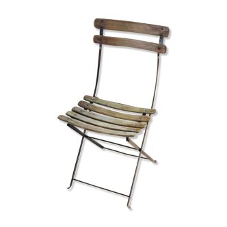 Vintage bistro chair with slats