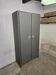 1950s kitchen metal cupboard with rounded edges