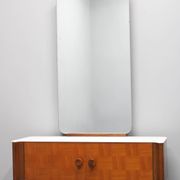 1940s Jindrich Halabala Mirror Cabinet ,Czechoslovakia