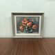 Painting Still Life with Poppies by M. Bonvin Oil on panel