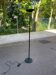 Lampadaire halogène vintage noir coupole
