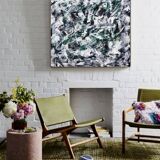 Abstract painting table