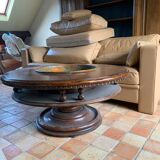 Table basse ronde en bois