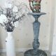 Meuble sellette en bois cérusé shabby chic
