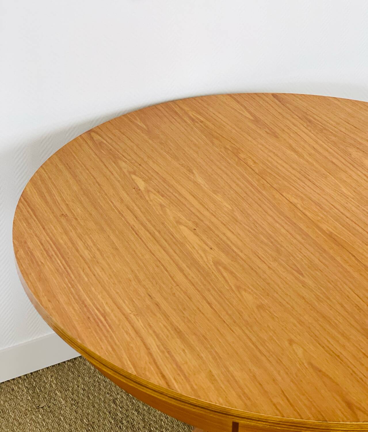 Vintage Scandinavian round dining table