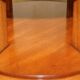 Table bibliothèque tournante Arthur Brett en satin, noyer et palissandre - style Regency