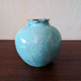 Signed ball vase