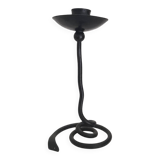 Wrought iron cobra snake candle holder