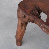 Unusual Solid Wooden Primitive Desk Table