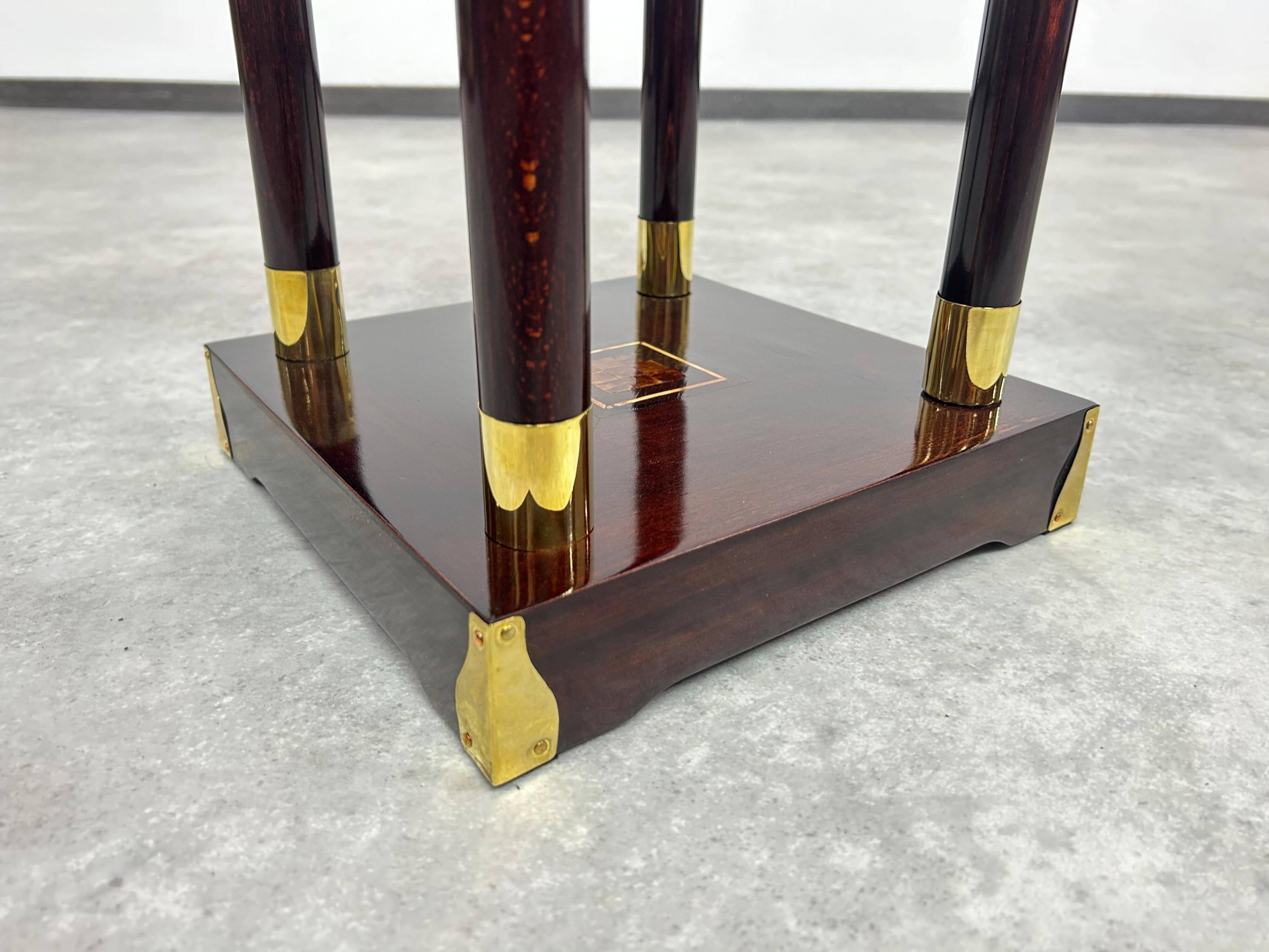 Secession pedestal in mahogany