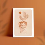 Illustration "Antique face vase" A4