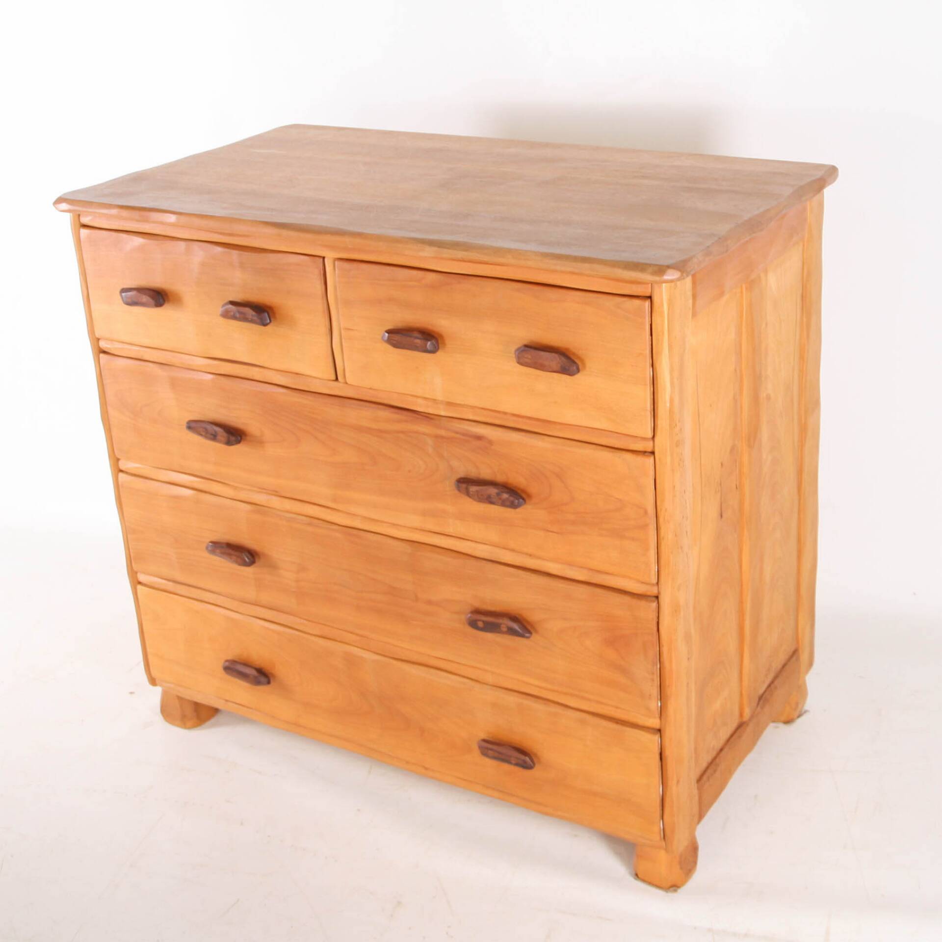 Elm "organic" chest of drawers