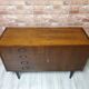 Commode en noyer Violetta rénovée, années 1970 de la République populaire de Pologne