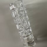 Tubular shaped crystal vase