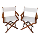 Fauteuils style "réalisateur" anciens