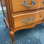 Louis XV crossbow commode in solid wood from the 20th century.