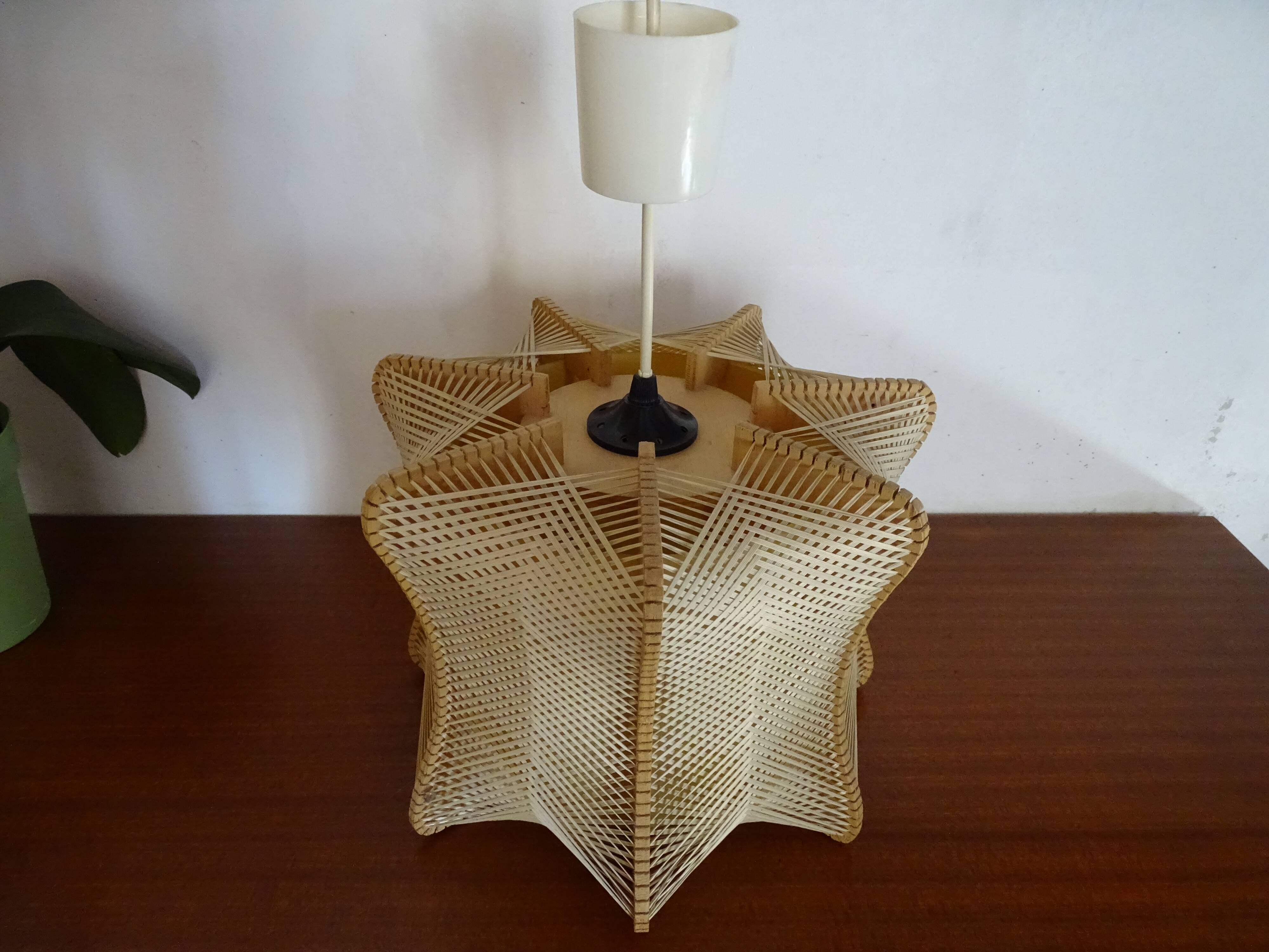 Suspension scandinave bois et fil 60/70