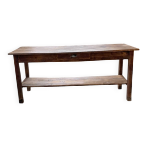 Console table drapière - pin