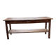 Drapery console table in pine