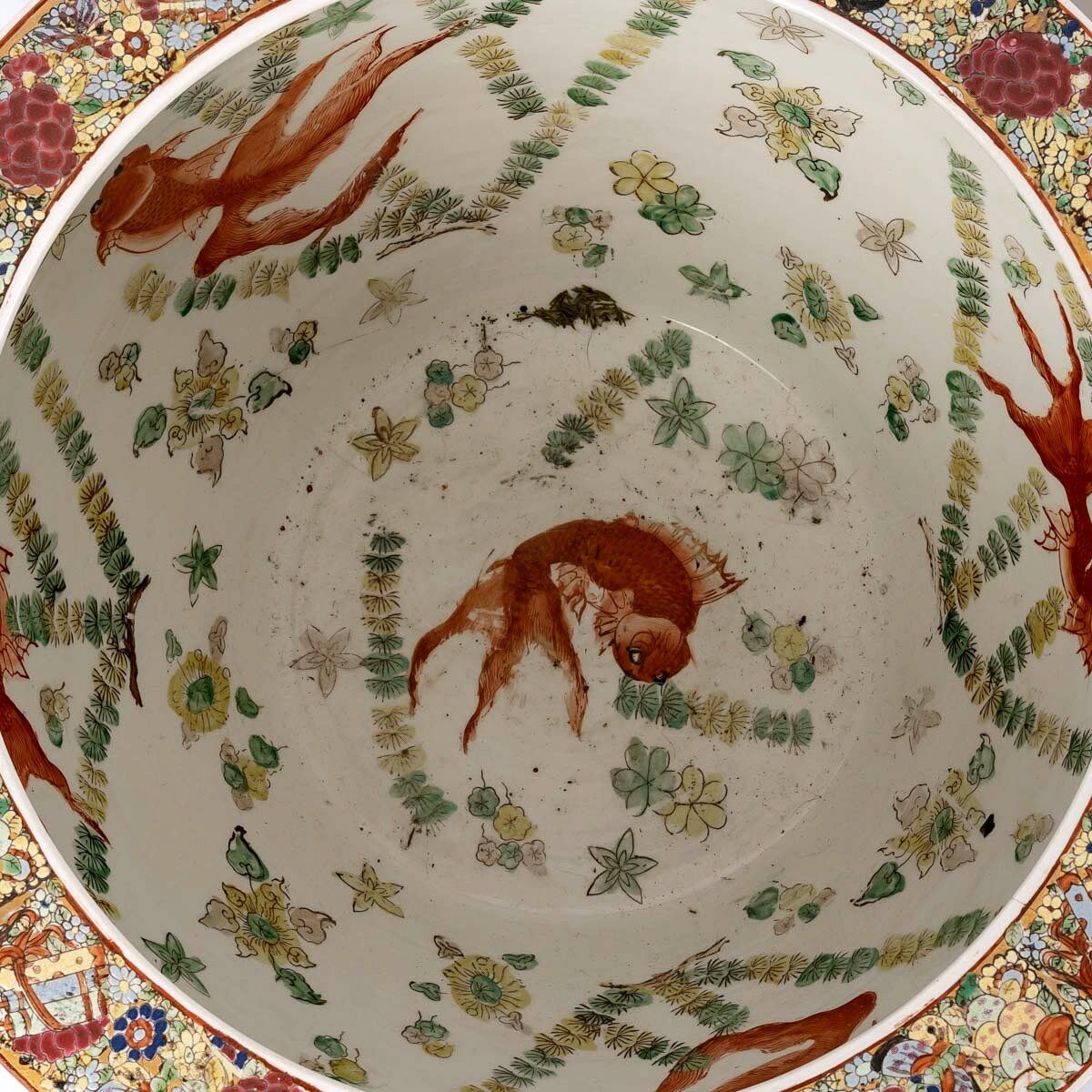 Pair fish aquarium - chinese porcelain - cloisonné enamel - canton - epoch: xxth century