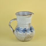 Albert Thiry pitcher with stylized blue leaves