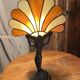 Glass fan lamp