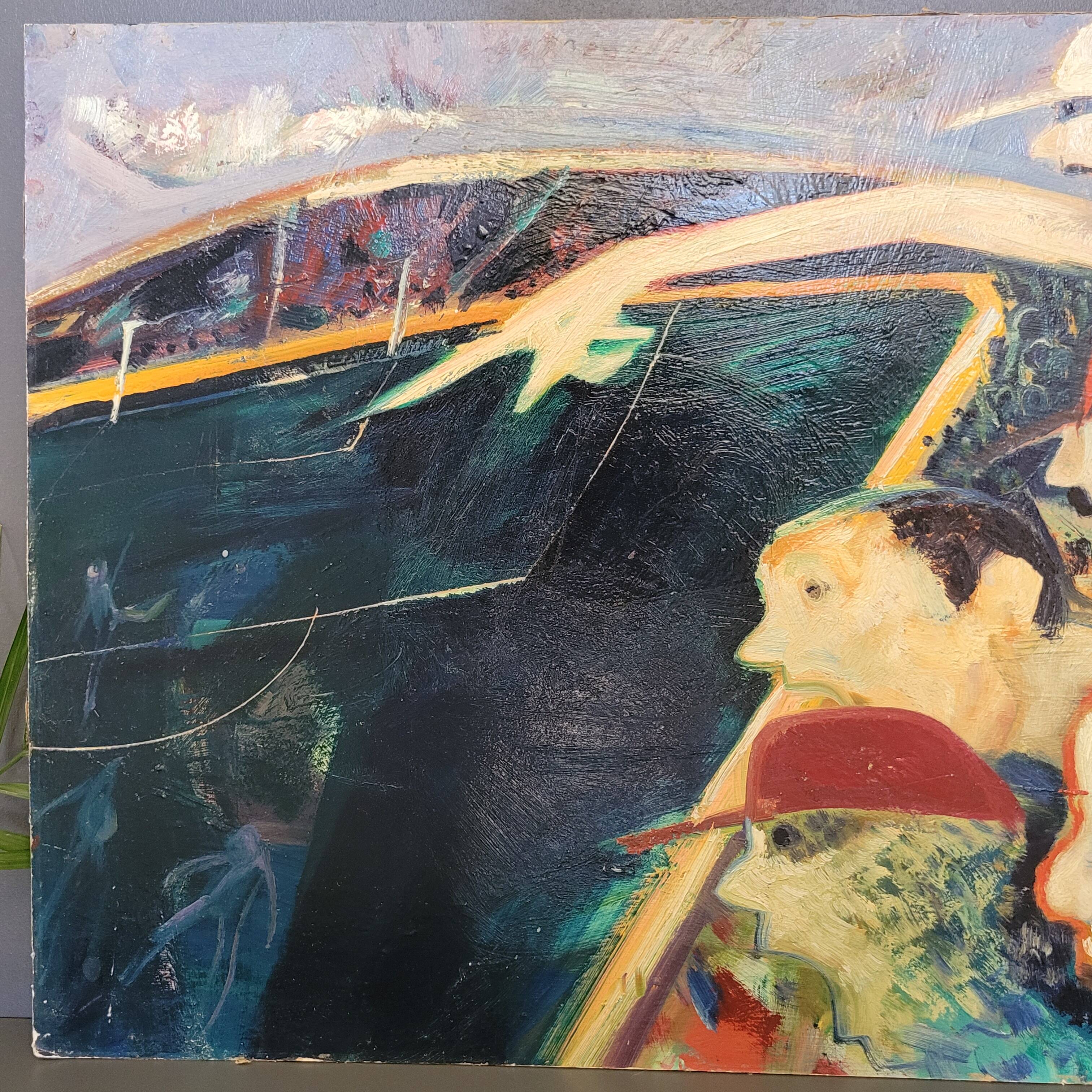 Painting Alain Richard oil on panel