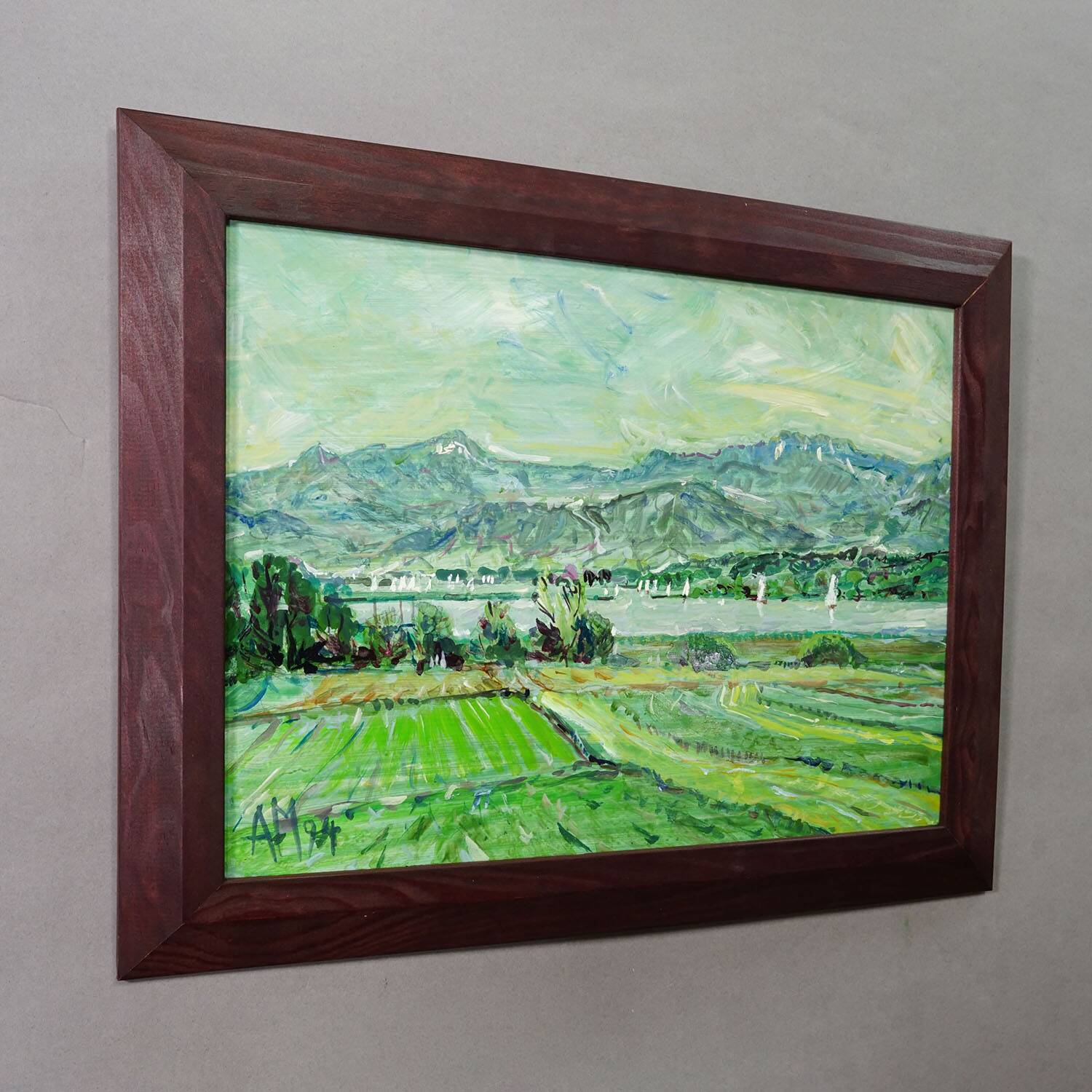 Alexander Michael - oil painting Chiemsee near Hochstaedt, 1994