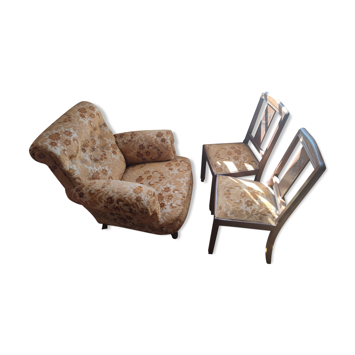 Set chairs and armchair vintage