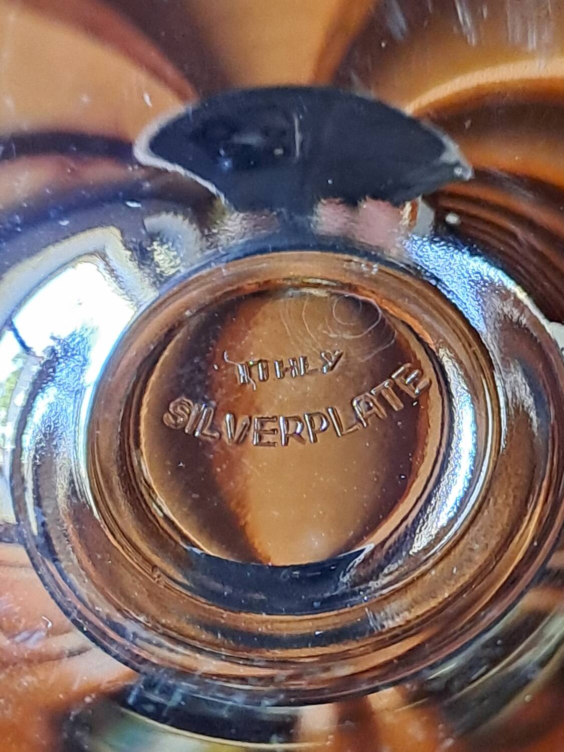 Silver-plated dessert or champagne glass