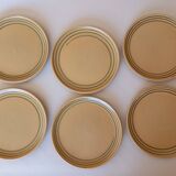 12 assiettes à dessert Sarreguemines "Chaumière"