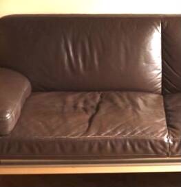 Designer leather sofa