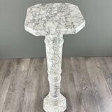 White veined marble column, 20th century