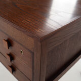 Oak wood desk by Domino Møbler Scandinavian design of the 1970s