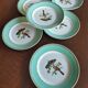 6 assiettes plates Fenal Badonviller "Oiseaux" vintage années 1950